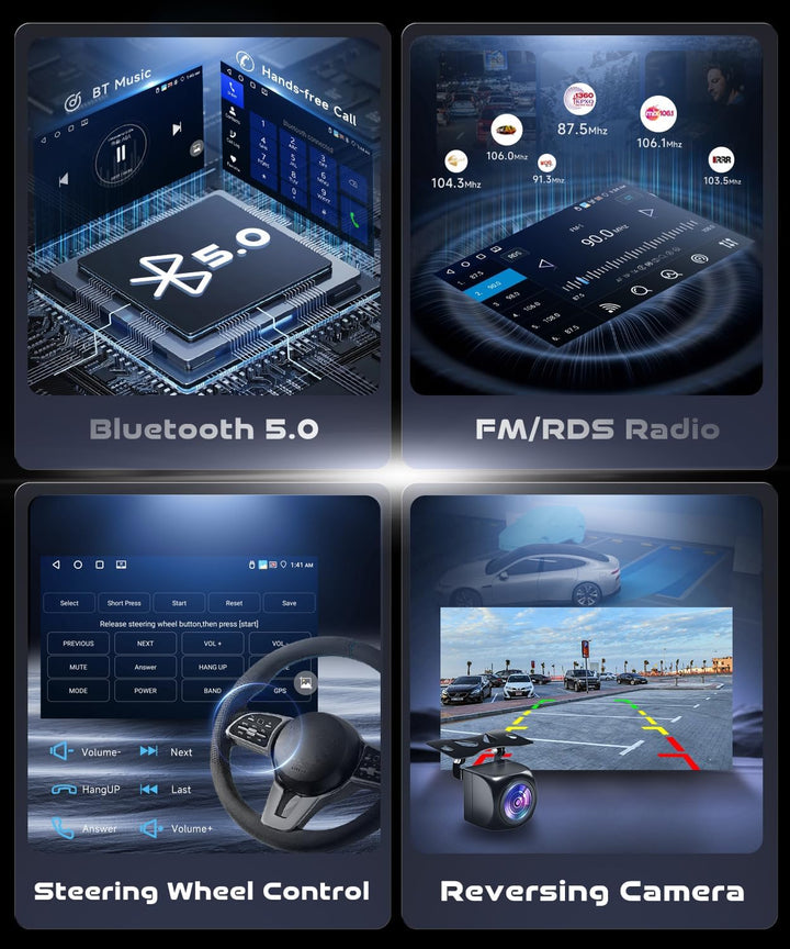 4G+64G Autoradio Android 15 für Suzuki Swift 2005-2010, 10.1 Zoll 1280*720P HD Touchscreen Auto Radi