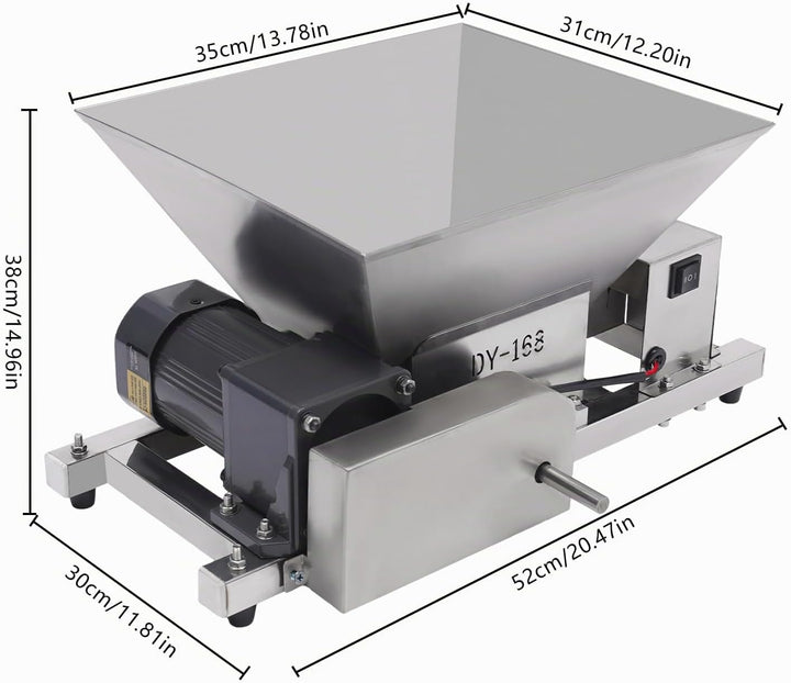 4l Elektrische Obstmühle Rostfreier Stahl Obst und Brot Zerkleinerungsmaschine Produktionskapazität