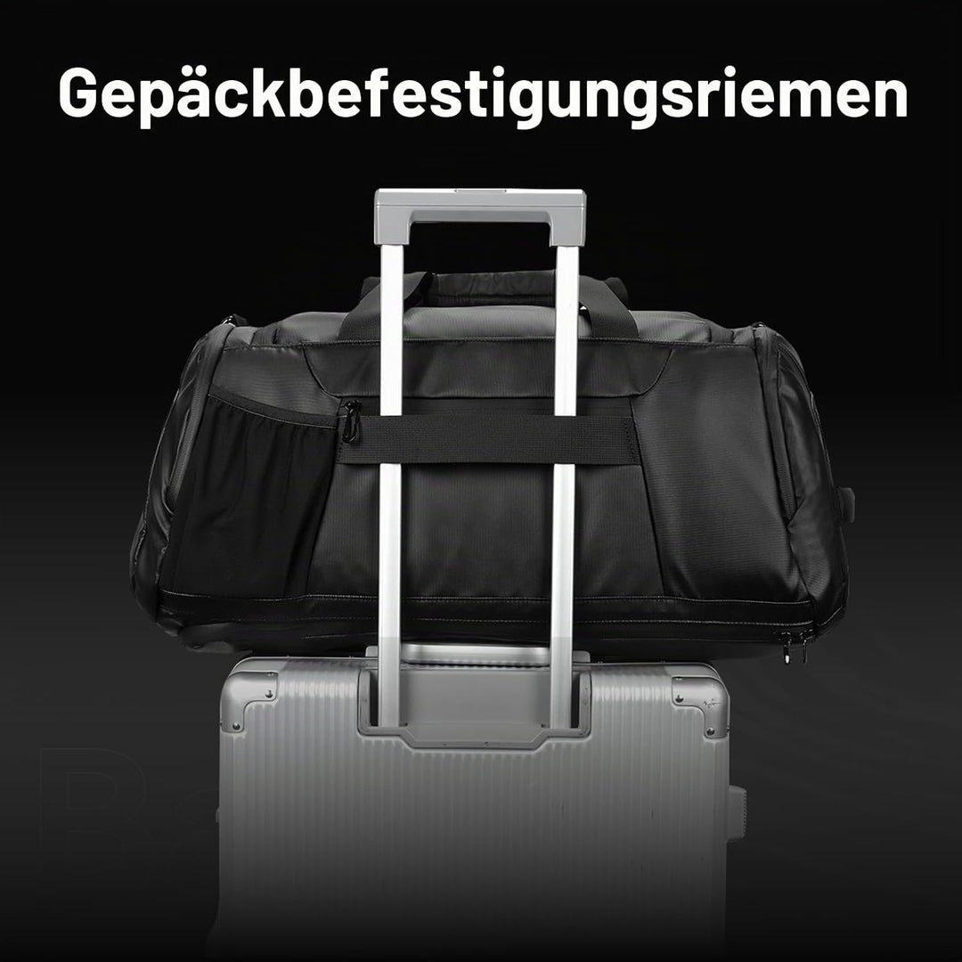 Premium Sporttasche 40L mit Schuhfach &amp; Nassfach &amp; Isolierschicht und Laptopfach, 3-in-1 Rucksack, R