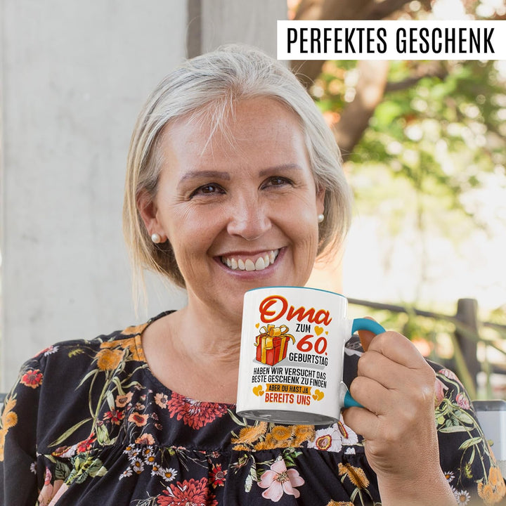 Tasse Grossmutter Geschenk Oma zum 60. Geburtstag haben wir versucht das beste Geschenk zu finden, a