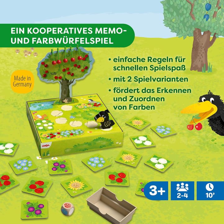 HABA Obstgärtchen kooperatives Kinderspiel ab 3 Jahren mit kleinen Kirschen