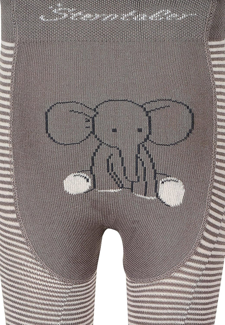 Sterntaler Unisex Baby Elefant Eddy Krabbelstrumpfhose 80 Grau, 80 Grau