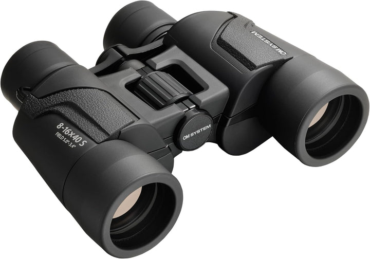OM SYSTEM Fernglas 8-16x40 S mit Trageriemen, Tasche und 15 Jahre Herstellergarantie. Klare Bilder,