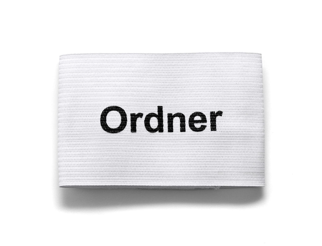 Sportacular Gear Ordner-Armbinden Sets (5 oder 10 STK.) mit Klettverschluss weiss individuell anpass
