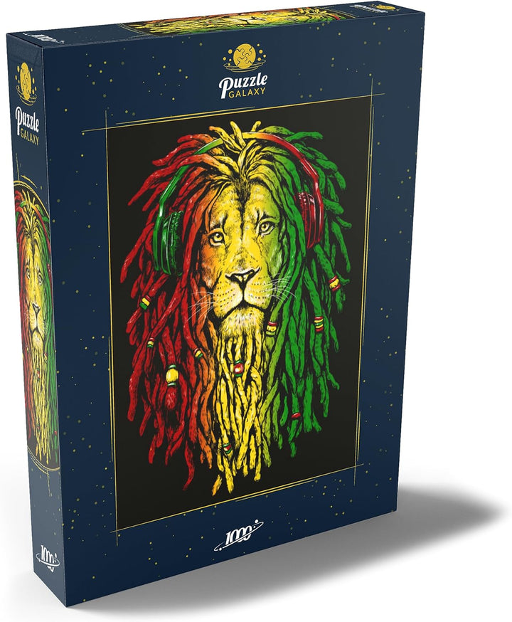 Rasta Löwe - Premium 1000 Teile Puzzle - MyPuzzle Sonderkollektion von Puzzle Galaxy, 1000 Teile