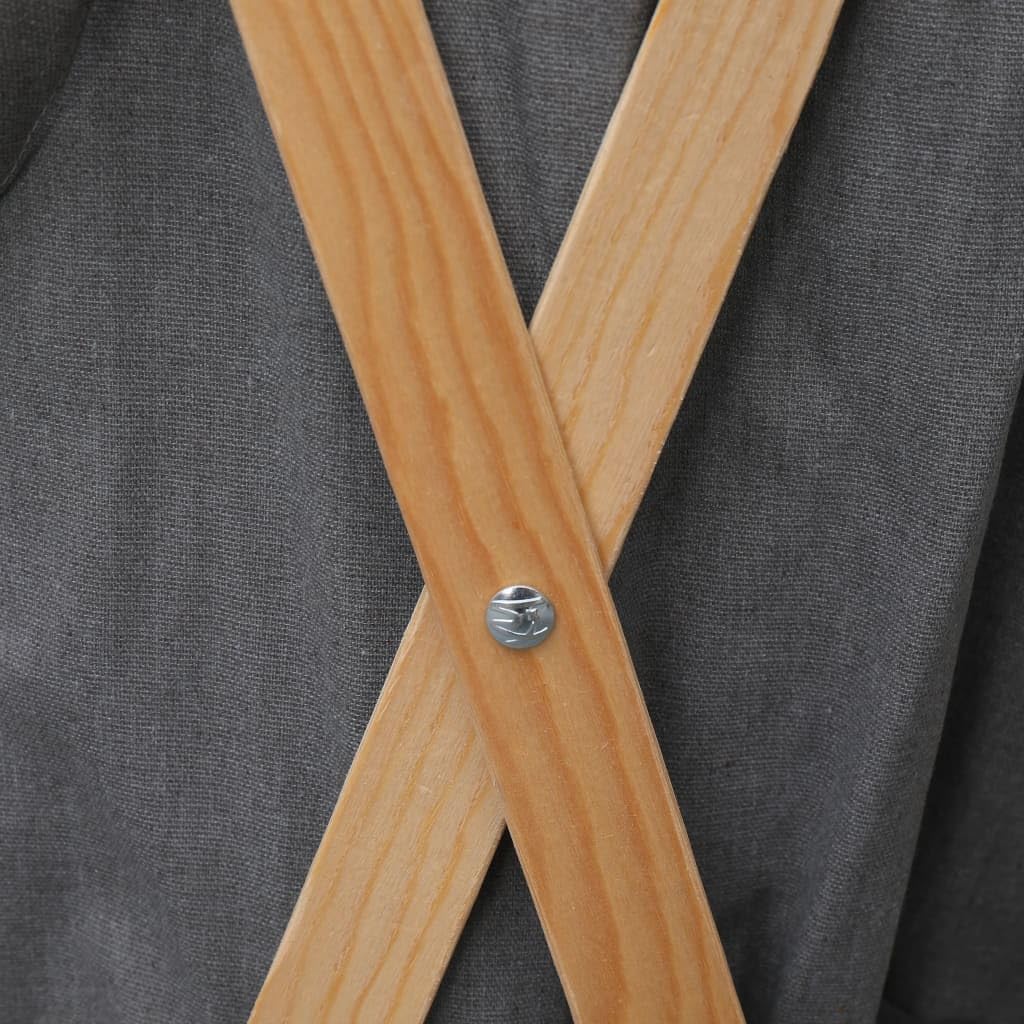 vidaXL Holz Wäschekorb Faltbar Wäschesammler Wäschesack Wäschebox Wäschesortierer Wäschetruhe Wäsche
