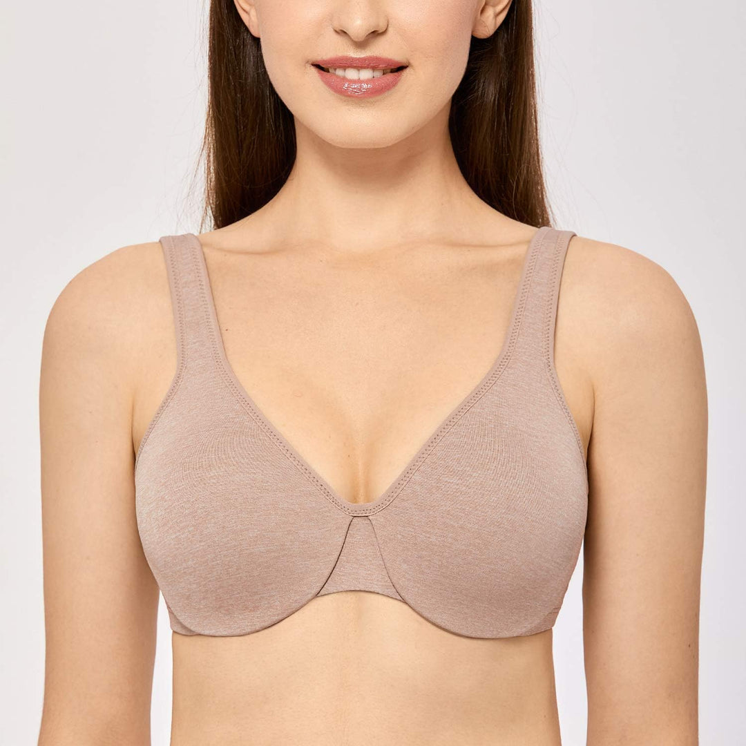 DELIMIRA Damen Minimizer BH mit Bügel Klassischer Vollschalen 75B Cameo Heather, 75B Cameo Heather