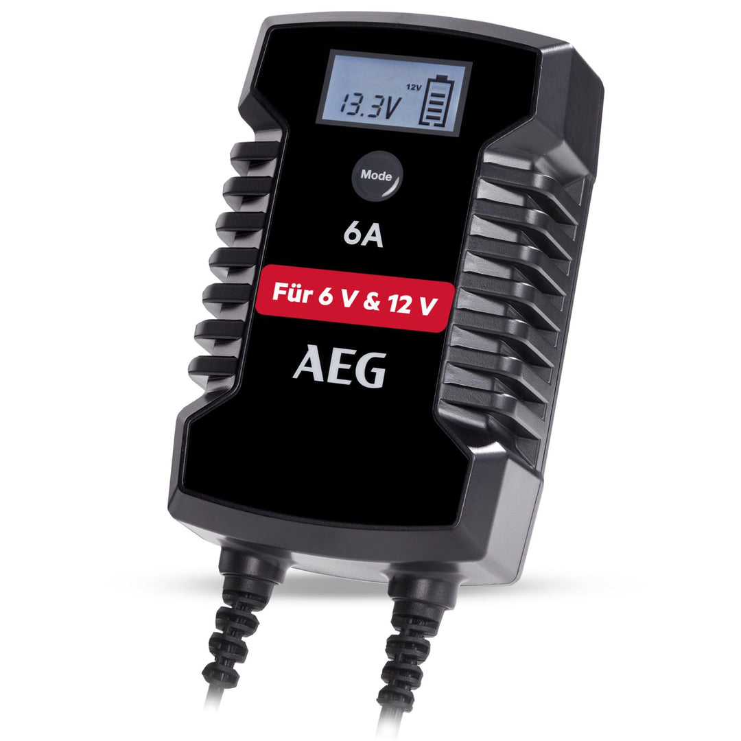 AEG Automotive 10617 Mikroprozessor-Ladegerät für Auto Batterie LD 6.0, 6 Ampere für 6/12 V, 7-HF La