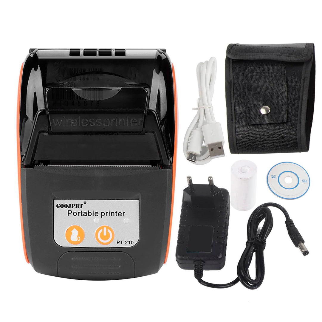 FastUU USB-Thermoempfangsdrucker, Bluetooth Wireless Portable Receipt Printer, 58 mm Mini Portable P