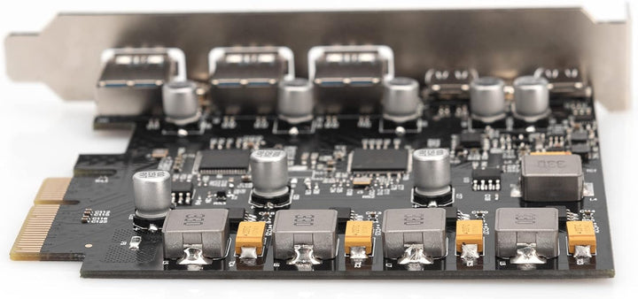 DIGITUS PCIe Karte 2X USB-C, 3X USB A