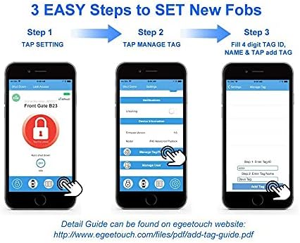 NFC für alle eGeeTouch Smart Locks (20 Karten), 20 Karten