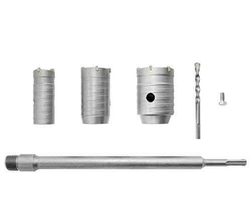 Meichoon Betonlochsäge 50mm 40mm 30mm elektrischer Hohlkernbohrer Schaft 350mm Beton Zement Steinwan