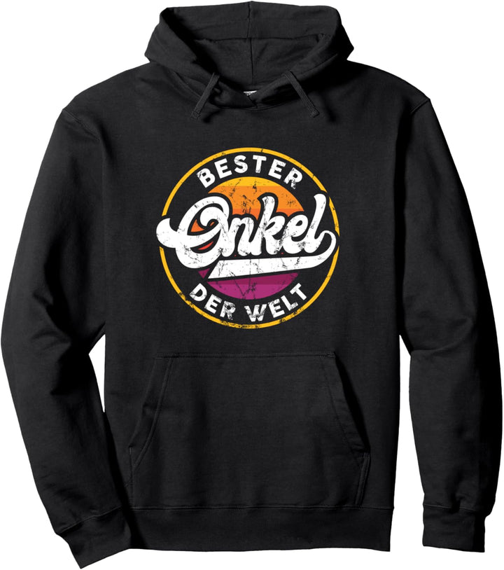 Bester Onkel der Welt Vintage Spruch für den besten Onkel Pullover Hoodie