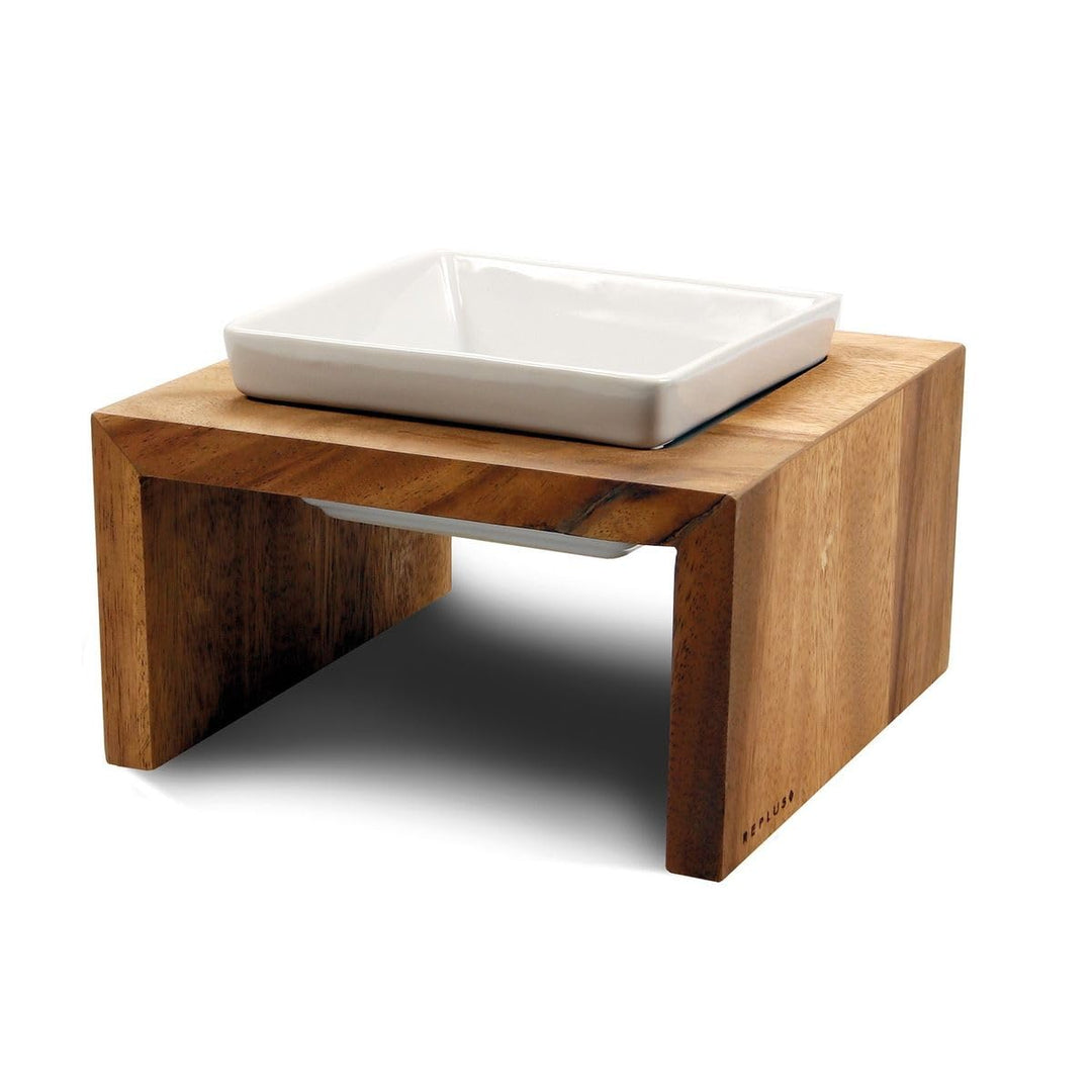 Replus Futterstation Meshidai Einzelnapf True S - 0,4l S 0.4 ltr. teak, S 0.4 ltr. teak