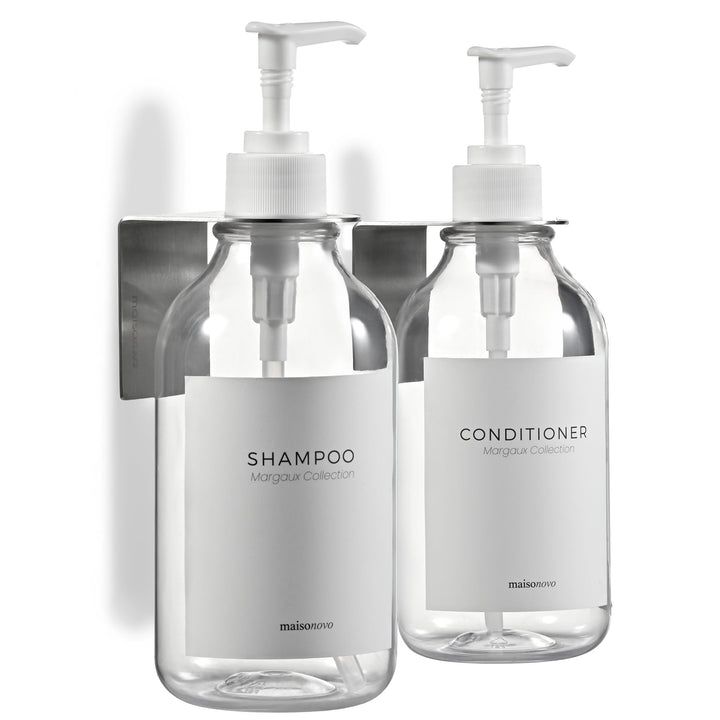 MaisoNovo Shampoo Flaschen zum befüllen - Duschseifen seifenspender wandbefestigung - seifenspender