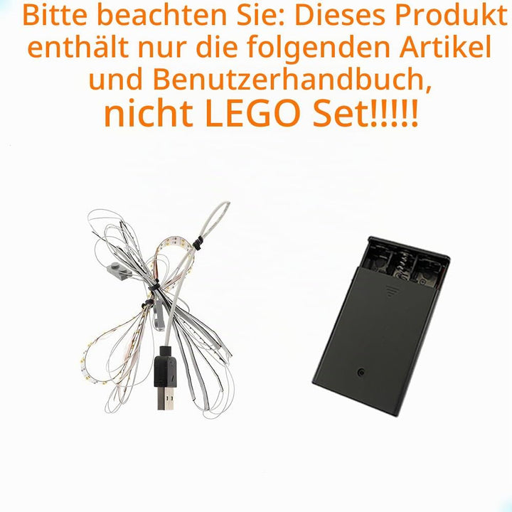 GEAMENT LED Licht-Set Kompatibel mit Lego Burg Himeji (Himeji Castle) - Beleuchtungsset für Architec