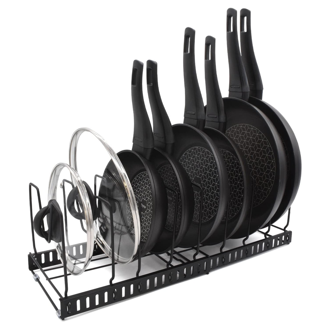 joeji's Kitchen Topfdeckelhalter Pfannenhalter für Schrank Schublade, Deckelhalter Küche, 9 Verstell