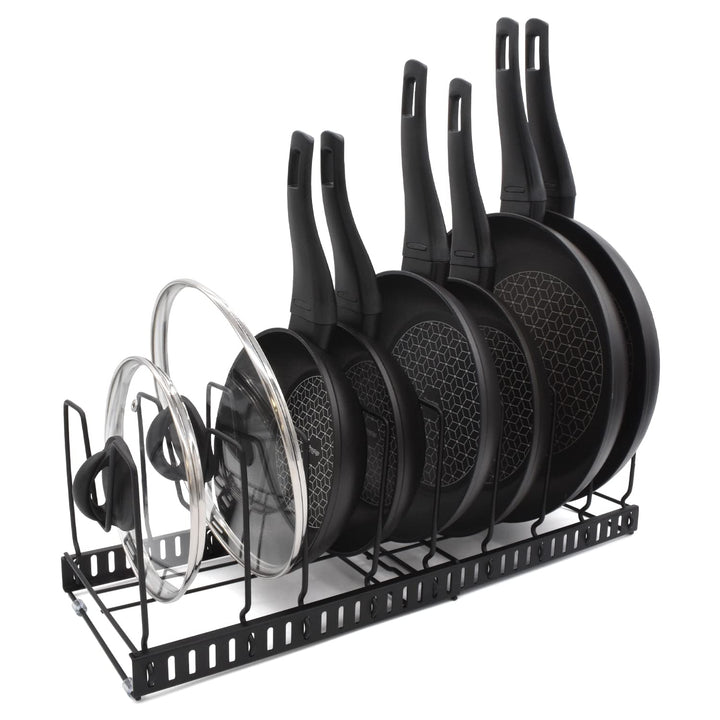 joeji's Kitchen Topfdeckelhalter Pfannenhalter für Schrank Schublade, Deckelhalter Küche, 9 Verstell
