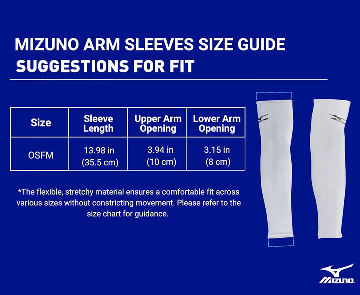 Mizuno Armstulpen Grau Einheitsgrösse Armstulpen, Grau Einheitsgrösse Armstulpen
