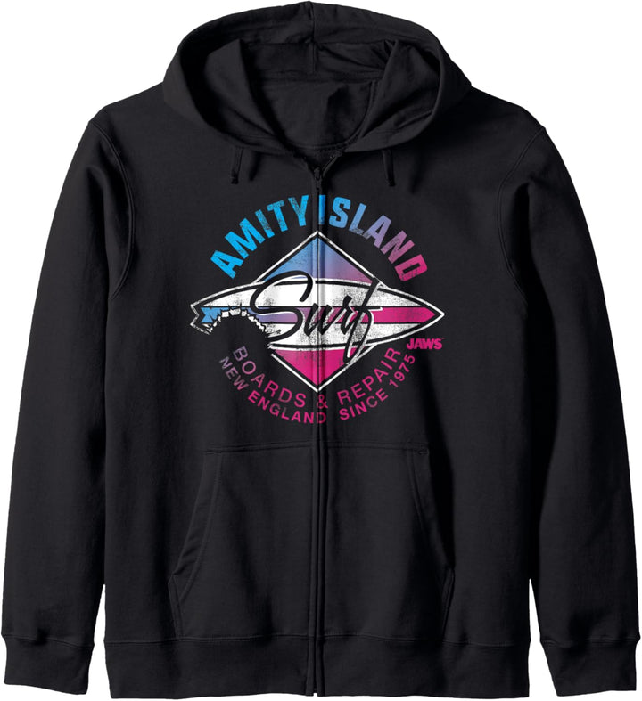 Jaws Amity Island Surf Boards And Repair Kapuzenjacke
