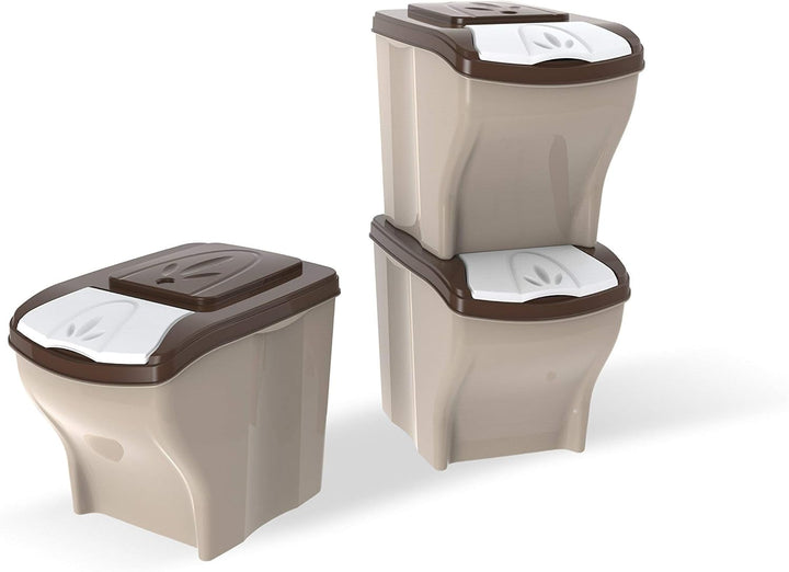 Bama - Tiernahrung Aufbewahrungsbehälternr - Set mit 3 - Praktische Aufbewahrung für Lebensmittel un