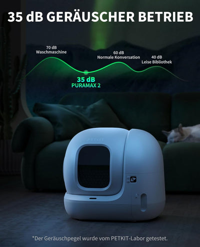PETKIT Pura Max 2 Selbstreinigende Katzentoilette, 76L Katzenklo Selbstreinigend,xSecure,Geruchsbese