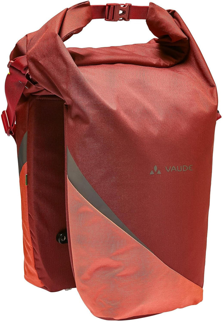 VAUDE RT-Hinterradtaschen Road Master Urban (Double) Dark Cherry Einheitsgrösse, Dark Cherry Einheit