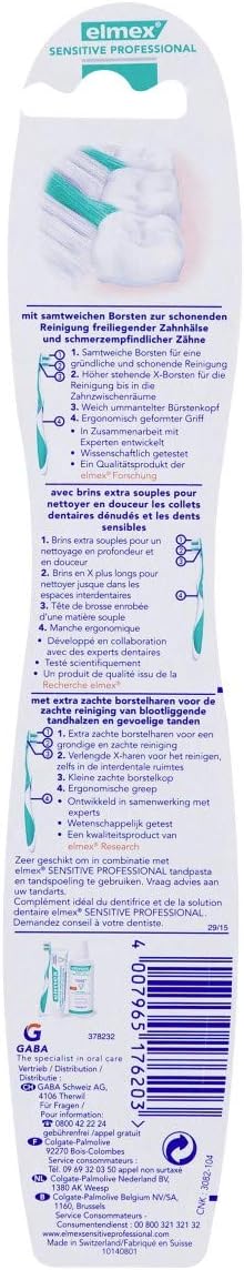 elmex Set Sensitive Professional mit Zahnpasta, Mundspülung & Zahnbürste 3 Stück (1er Pack) Set mit