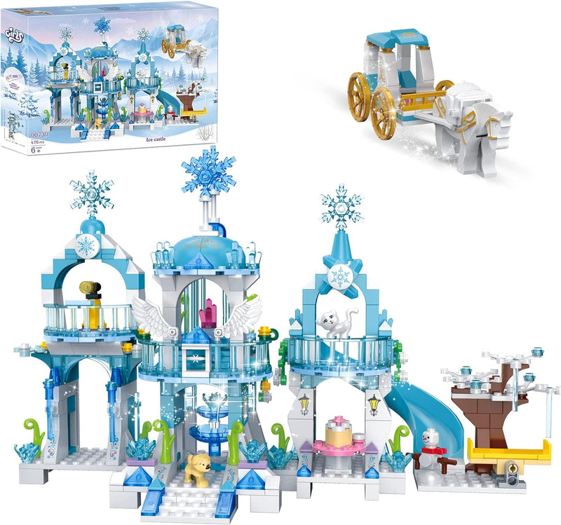 COGO Friends Mädchen Prinzessin Schloss Bausteine Frozen Schloss Bauspielzeugsets Prinzessin Spielze