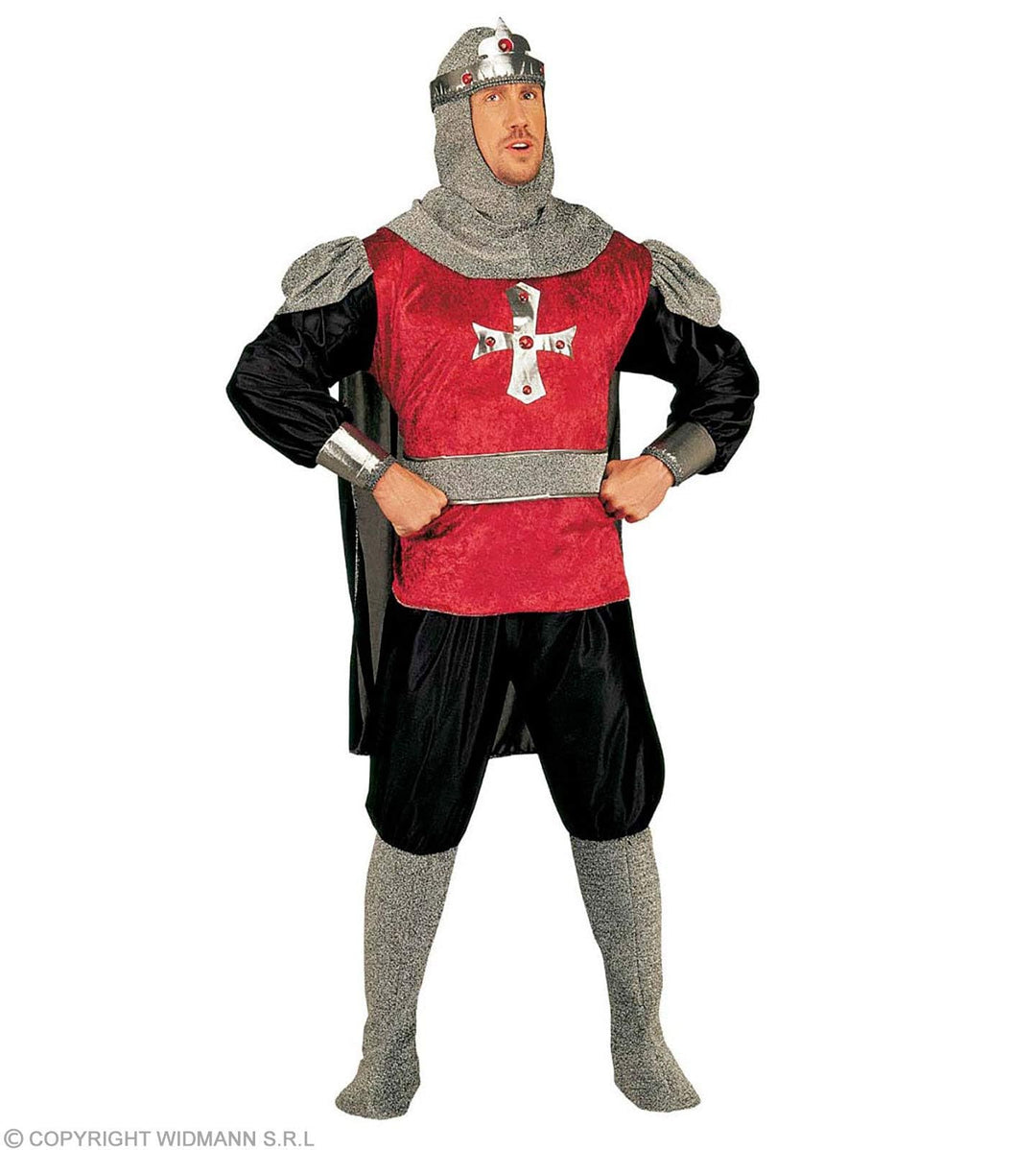 Faschingskostüm Ritter Crusader für Herren, Mittelalter-Verkleidung