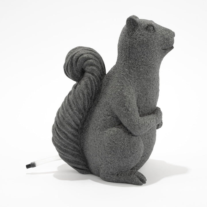 Esotec Solar Wasserspeier-Set Eichhörnchen, inklusive Teichpumpen-Set, Solarmodul, Polyresin, 1,5m S