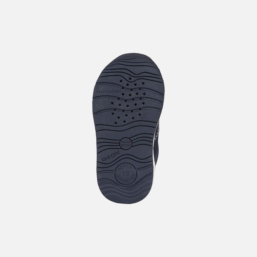 Geox Baby-Jungen B Rishon Boy D First Walker Shoe 18 EU Navy, 18 EU Navy