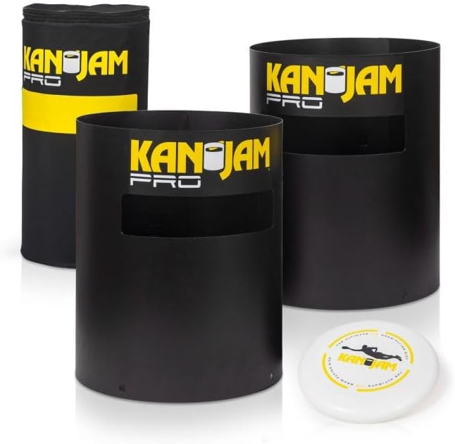 KanJam Unisex-Adult Pro Game Set, Black Yellow, Standard