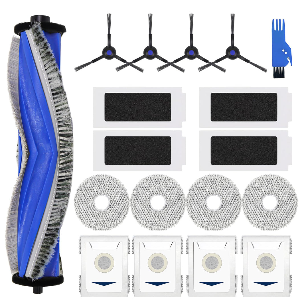 T30 Zubehör Ersatz Kompatibel für ECOVACS DEEBOT T30 PRO OMNI / T30 OMNI Saugroboter, 1 Hauptbürste,