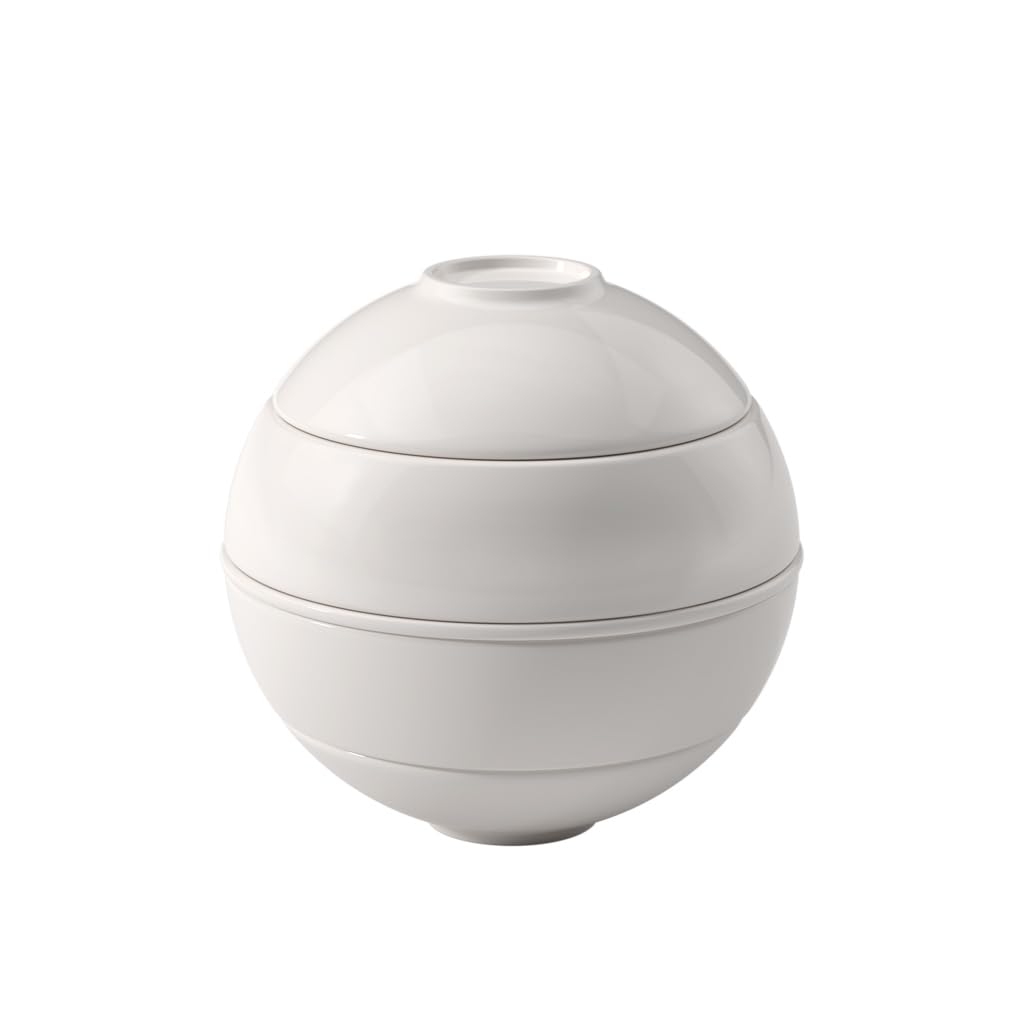 Villeroy & Boch – La Petite Boule White Snacking-Set 5 teilig Weiss, Spülmaschinenfest, Mikrowellens