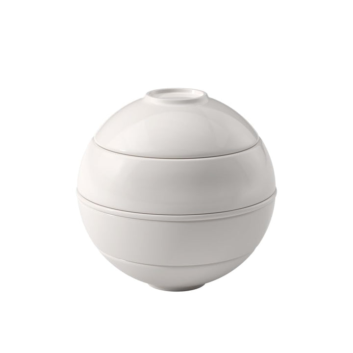Villeroy & Boch – La Petite Boule White Snacking-Set 5 teilig Weiss, Spülmaschinenfest, Mikrowellens