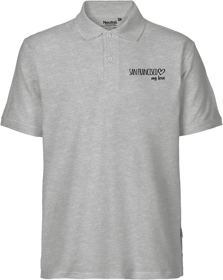 Huuraa Herren Polo Shirt San Francisco My Love Bio Baumwolle Fairtrade Oberteil Grösse S-3XL für all