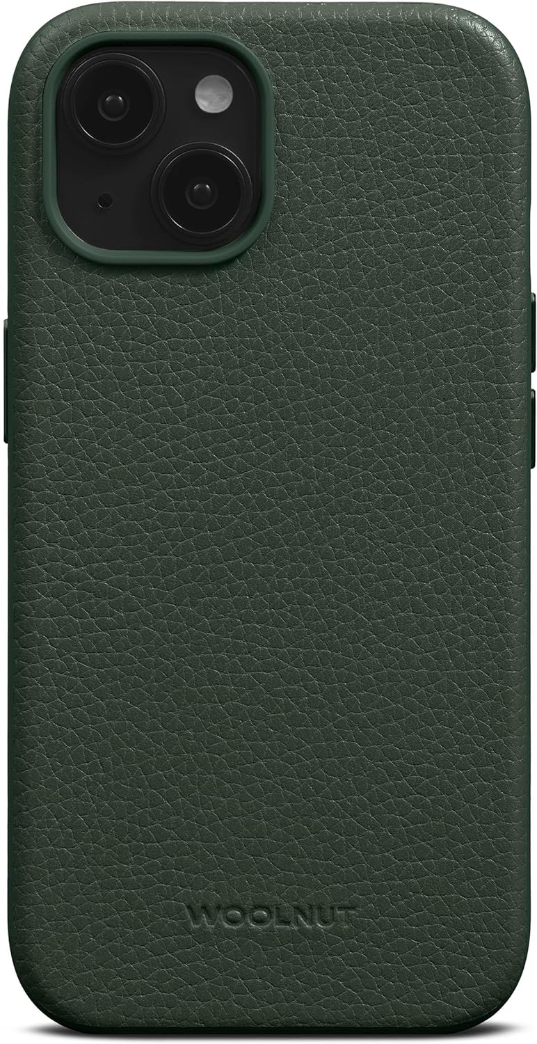 Woolnut Leder Hülle Case für iPhone 15 - Grün iPhone 15 Grün, iPhone 15 Grün