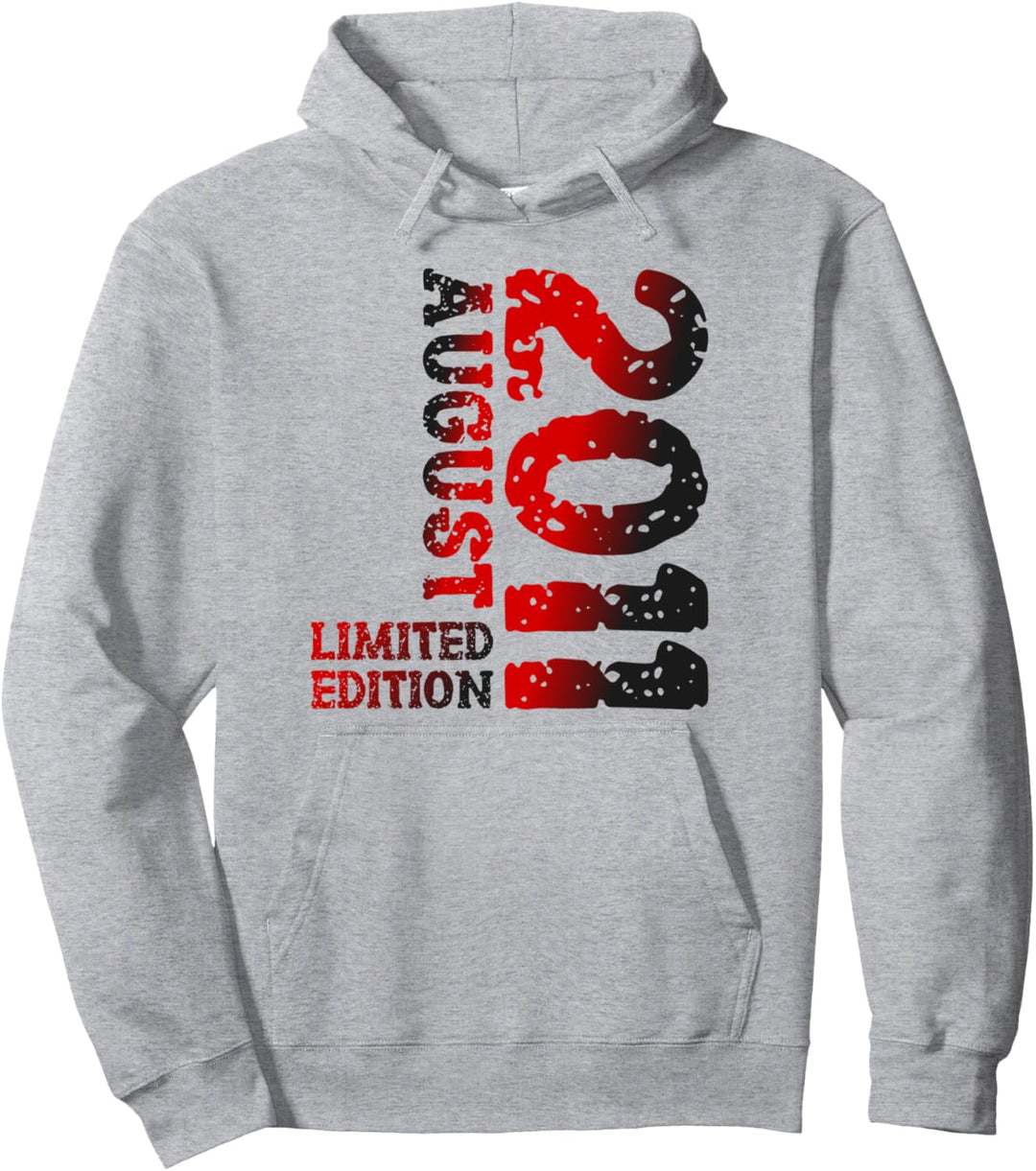 12 Geburtstag Deko Frau Mann Limited Edition August 2011 Pullover Hoodie