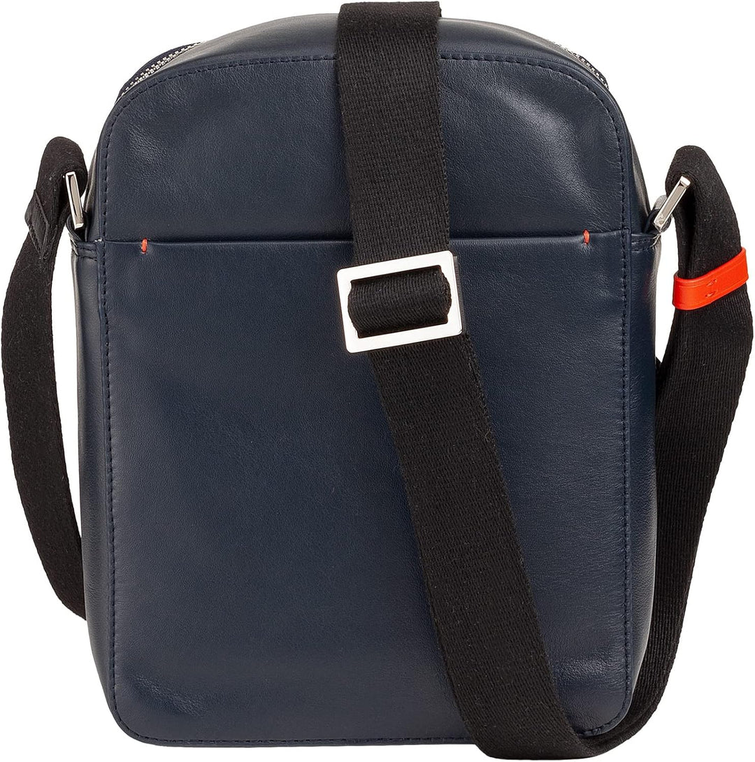 DuDu Herren-Handtasche aus echtem Leder, verstellbare Umhängetasche, kleines kompaktes Design, mehre