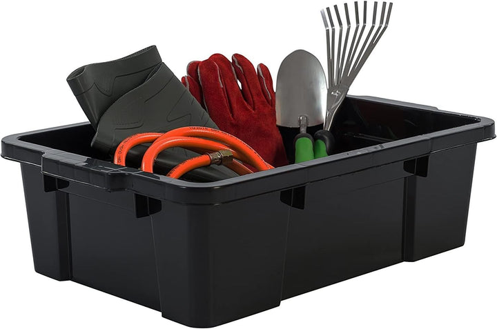 Iris Ohyama, 3er-Set, Aufbewahrungsbox, DIY, 25 L, mit Clips, stapelbar, Garage - Power Box SK-230 -