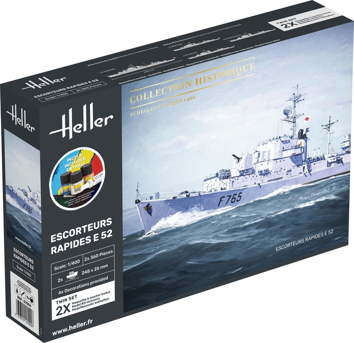 Heller 57094 STARTER KIT Escorteurs Rapides E 52 Collection Historique 1/400