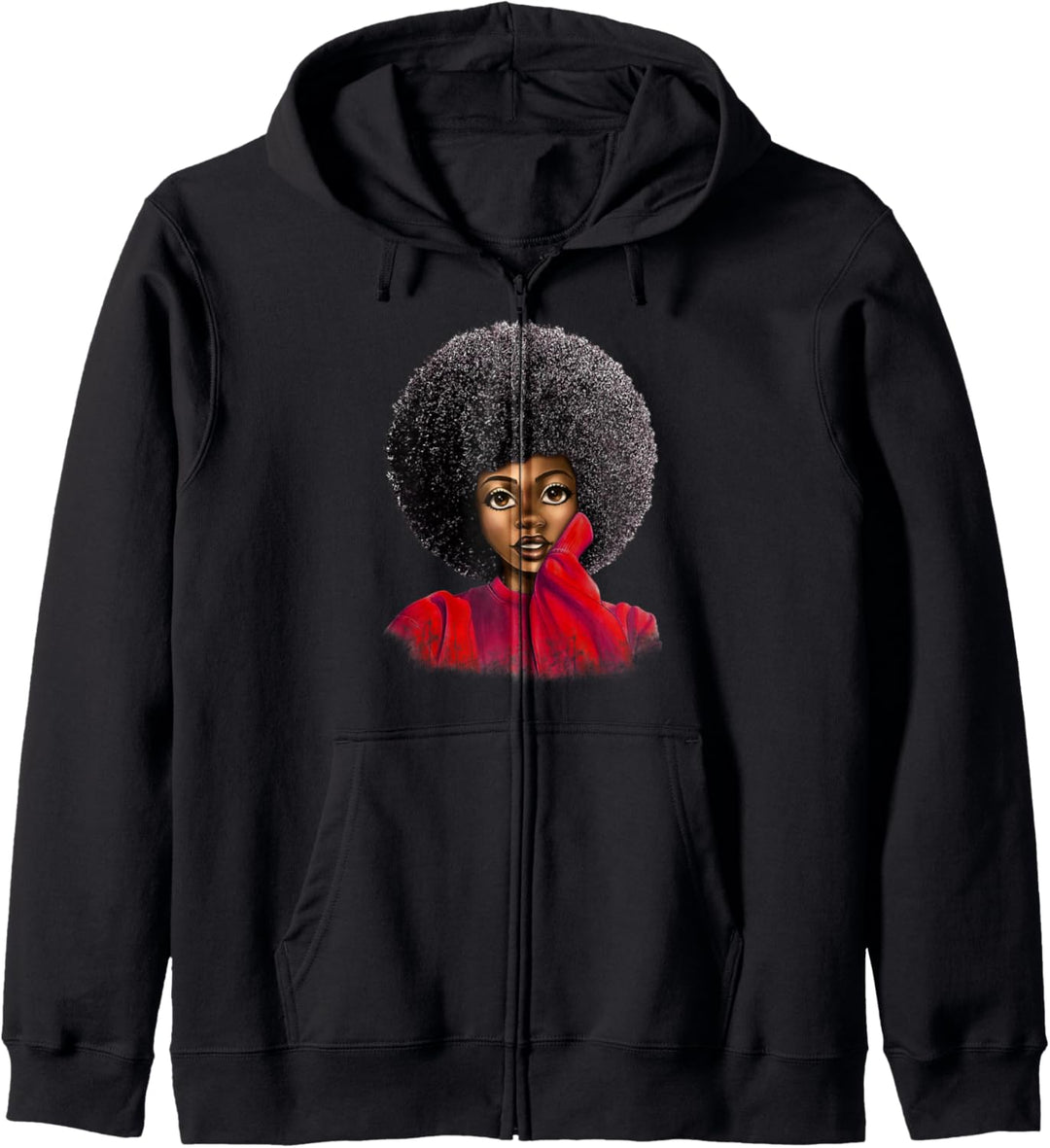 Black History Month Afro Word Art Natural Hair Sexy Melanin Kapuzenjacke