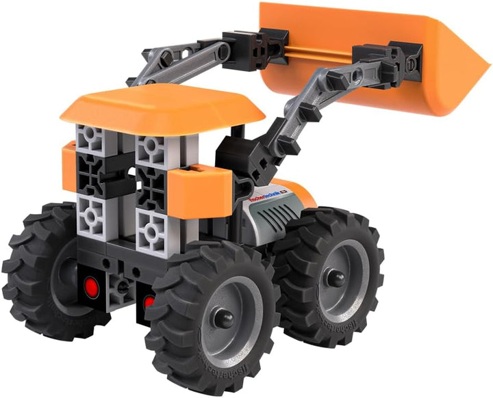 fischertechnik Loader 576106 – pädagogisches Konstruktionsspielzeug, Radlader-Spielzeug-Bausatz für