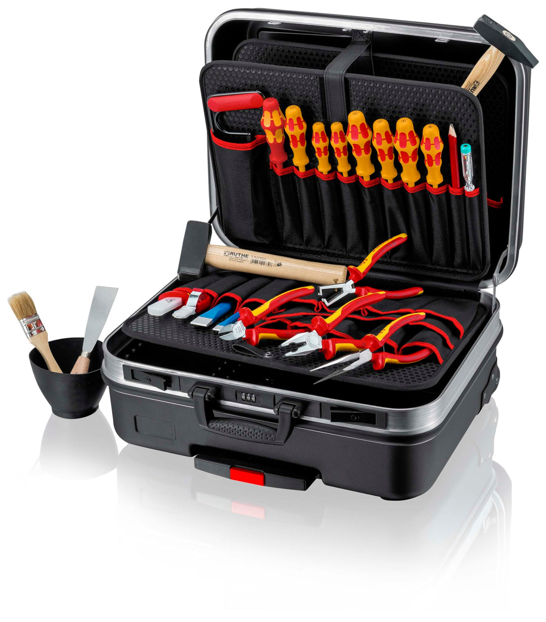 KNIPEX 00 21 06 HL S Werkzeugkoffer "BIG Basic Move" Elektro Werkzeug-Trolley | Rollkoffer Single, S