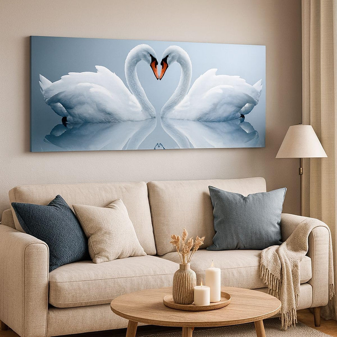 Panorama Bilder auf Leinwand 100x40cm Leinwandbild Ladung Dampf Wasser Gross Wanddeko Bild Schlafzim