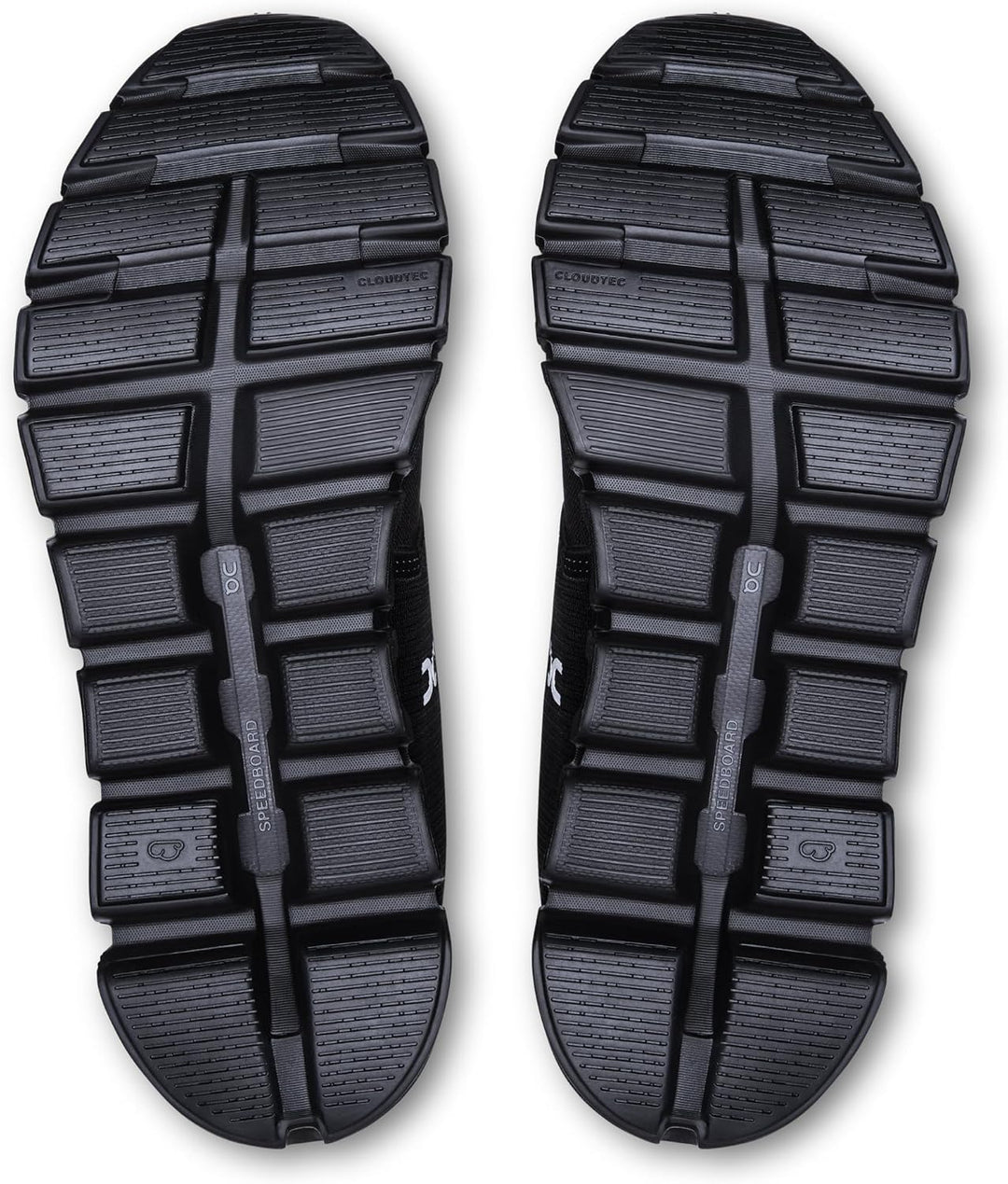 On Cloud 6 Herren-Sneaker, Schwarz/Schwarz, 10.5
