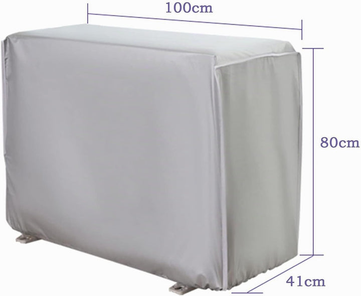 Abdeckungs Aussenklimaanlage, Wasserdichter Klimaanlagenabdeckungen Silber 100 x 41 x 80cm, Silber 1