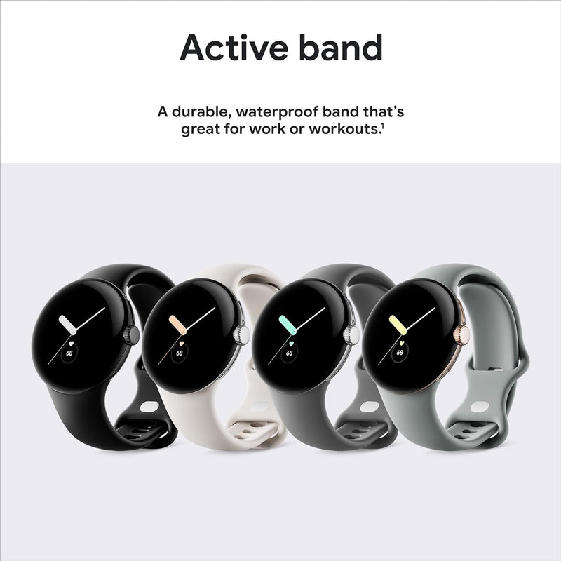 Google Pixel Watch Sportarmband – Kreide Active Band Kreide, Active Band Kreide