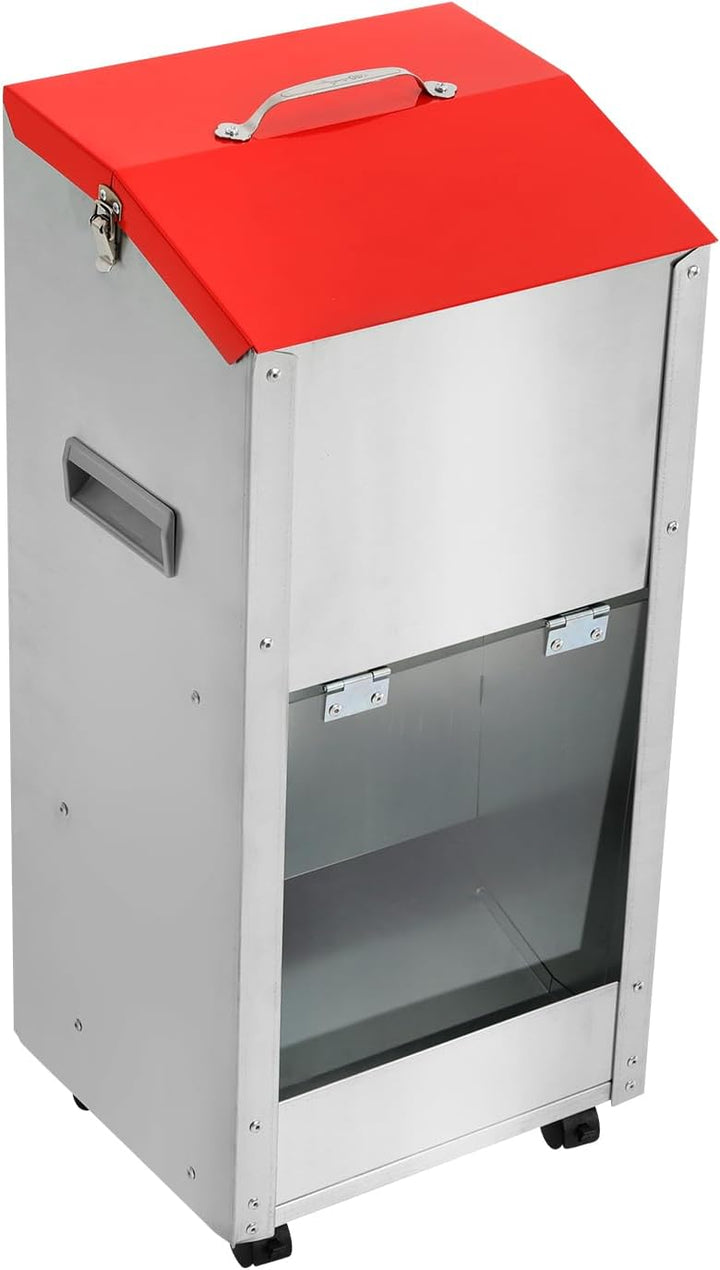Automatischer Schwerkraft-Futterautomat 6,8kg für Hunde & Katzen, Tierfutterspender mit Deckel, Roll